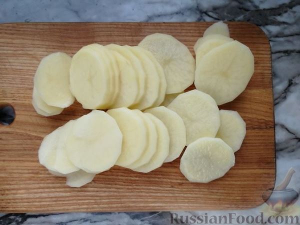 Филе индейки, запечённое с картофелем и соусом бешамель